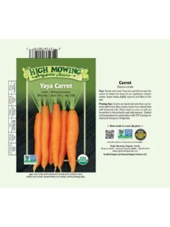 Yaya F1 Carrot Organic Seeds -Plant Supports Shop 3 4 crop 8613674 01V 3 4