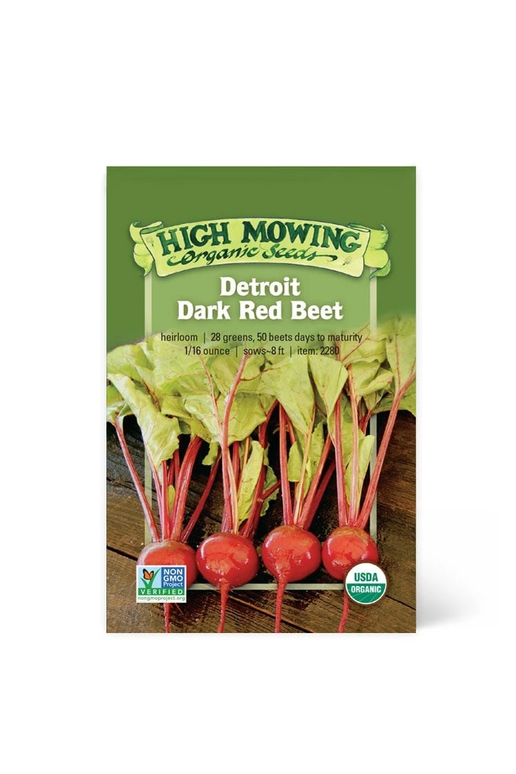 Detroit Dark Red Beet Organic Seeds 3 Detroit Dark Red Beet Organic Seeds