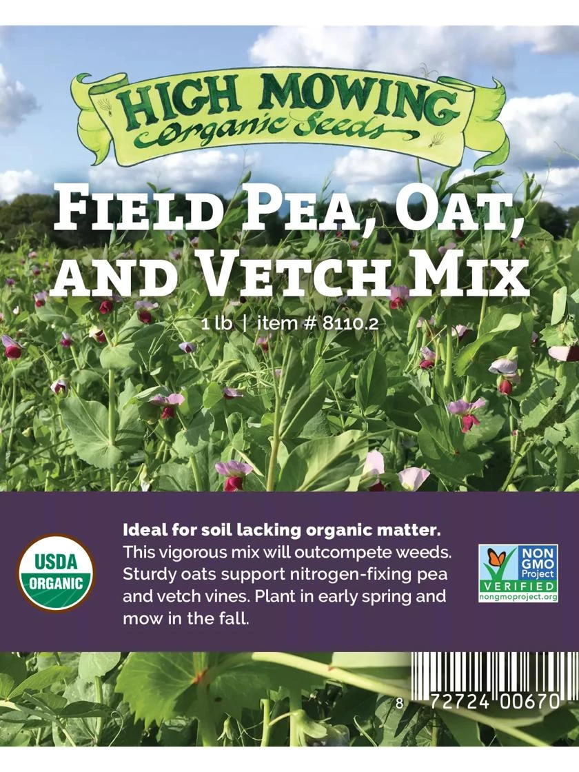 Field Peas, Oats And Vetch Mix Organic Seeds 4 Field Peas, Oats And Vetch Mix Organic Seeds - Image 2