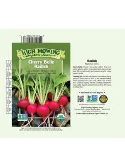 Cherry Belle Radish Organic Seeds 7 Cherry Belle Radish Organic Seeds -Plant Supports Shop 8610352 01v