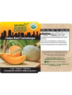 Hales Best Cantaloupe Organic Seeds -Plant Supports Shop 8611872 02v