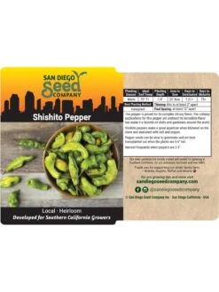 Shishito Pepper Organic Seeds -Plant Supports Shop 8611910 02v
