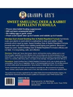 Grandpa Gus's Deer & Rabbit Repellent Spray -Plant Supports Shop 8612427 05V 3 4
